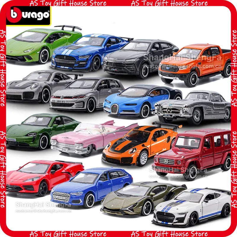 Model Kit Porsche 911 - 1/64 Bburago Alloy Diecast Car Model