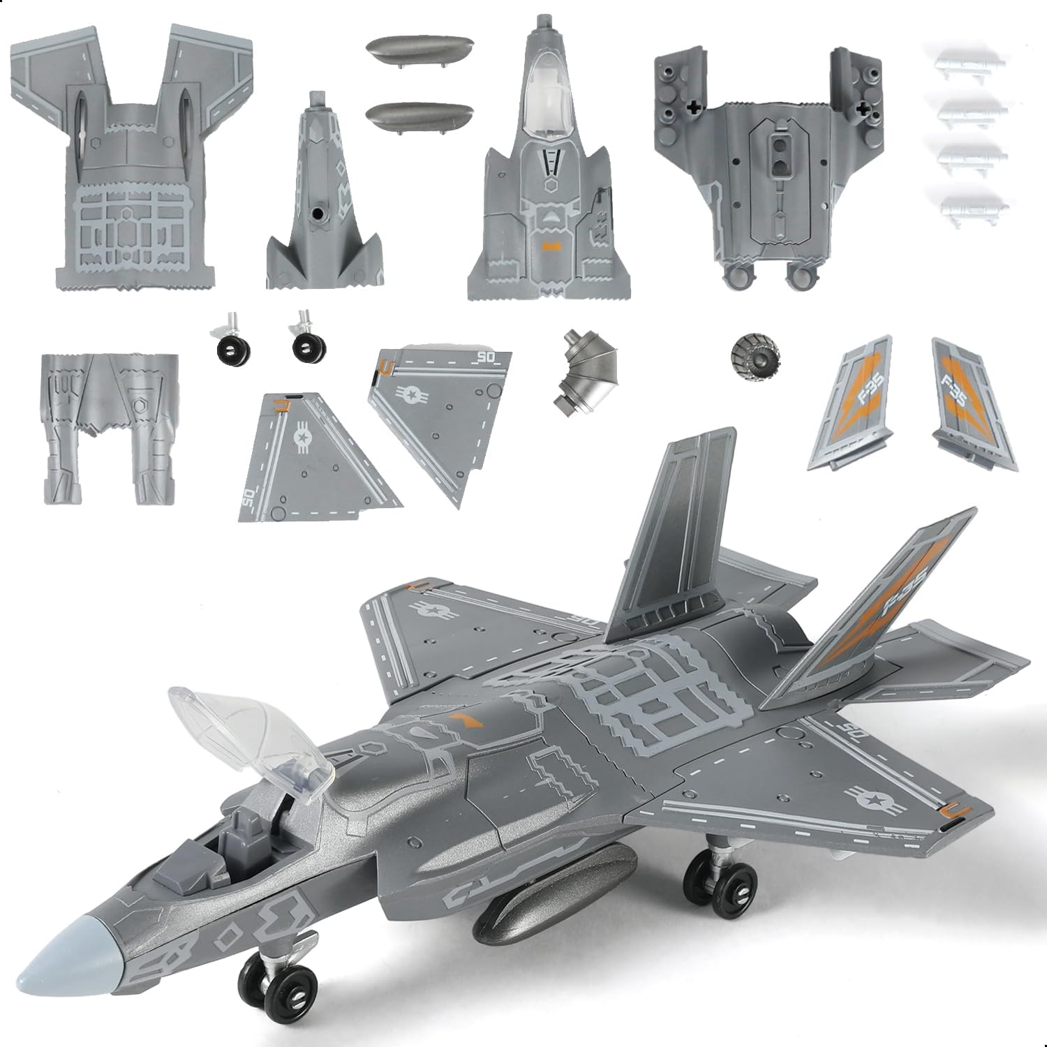 Model Kit Instructions - 1:72 Scale F-35 Fighter Jet Quick