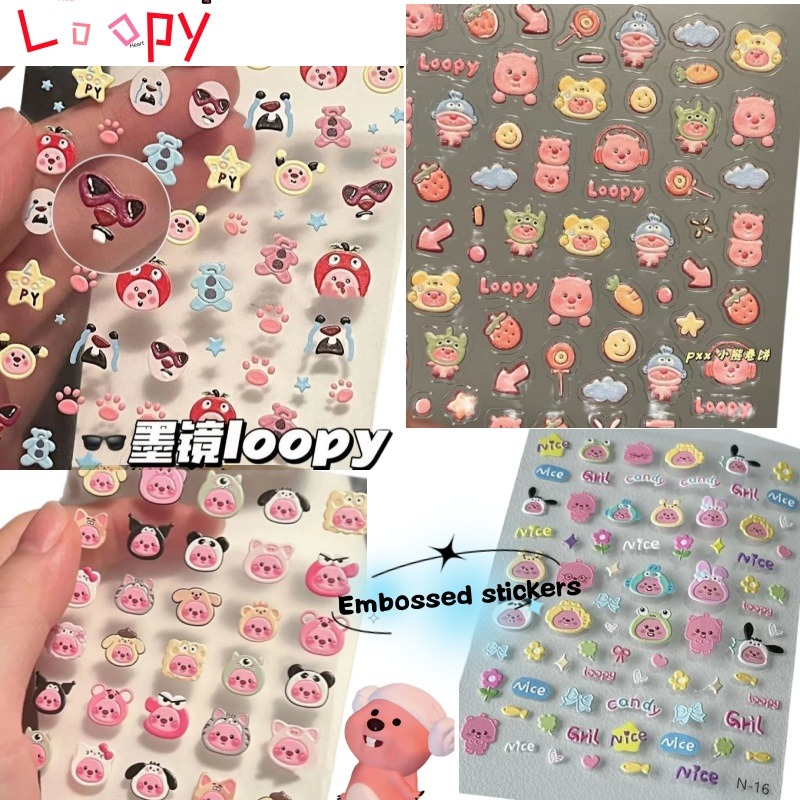 Loopy 3D embossed sticker, tra - огляд і ціна Model Kit Accessories