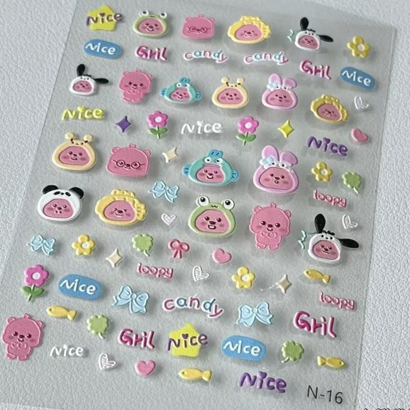 Loopy 3D embossed sticker, tra - огляд і ціна Model Kit Accessories