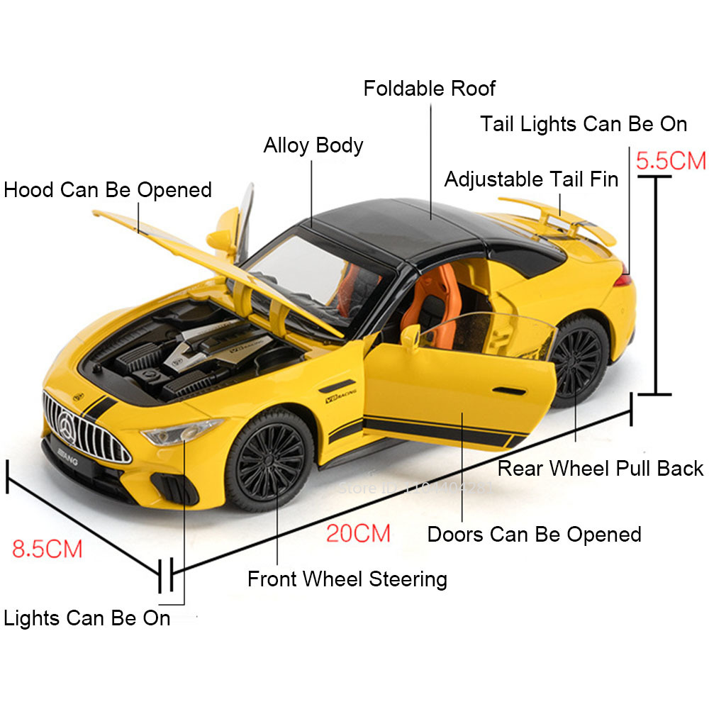 1:22 Scale SL63 G800 Model Min - огляд і ціна Model Kit Porsche 911