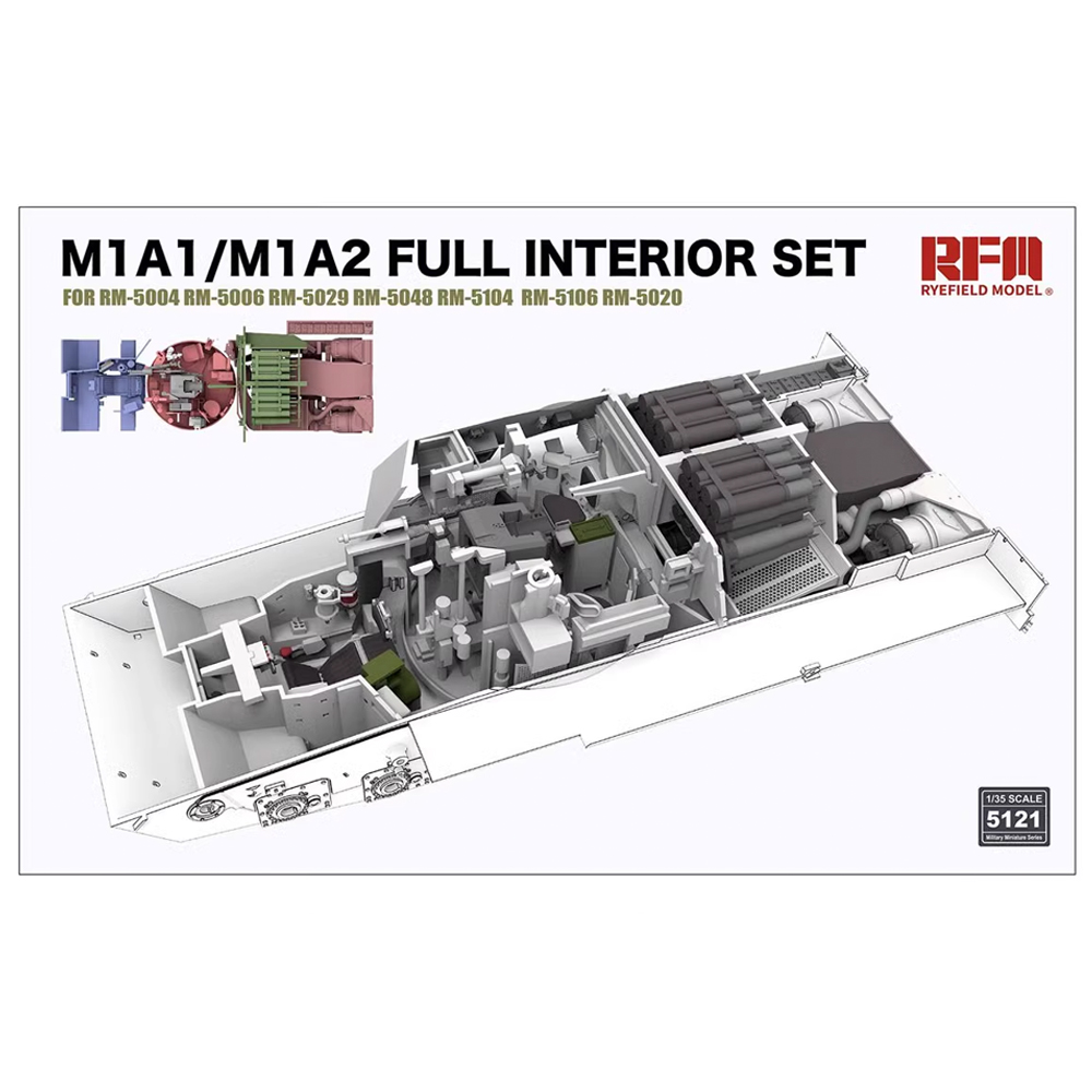Rye Field 5121 1/35 Scale M1A1 - огляд і ціна Model Kit History