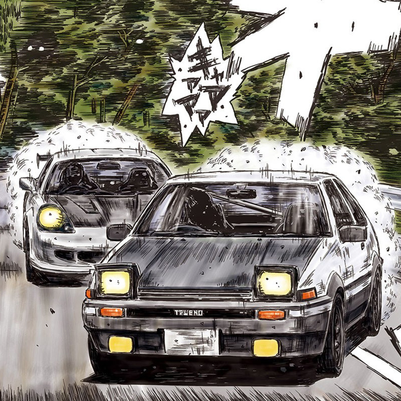 Static assembly car model Aosh - огляд і ціна Model Kit Initial D