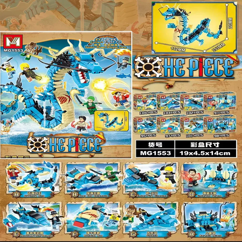 8in1 One Piece Building Blocks - огляд і ціна Model Kit Instructions