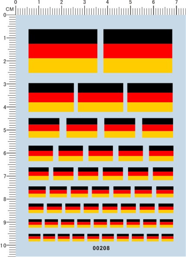 Germany Flags Water Slide Deca - огляд і ціна Model Kit Water Decal
