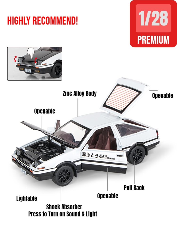 1/32 Initial D AE86 Toy Car Di - огляд і ціна Model Kit Initial D