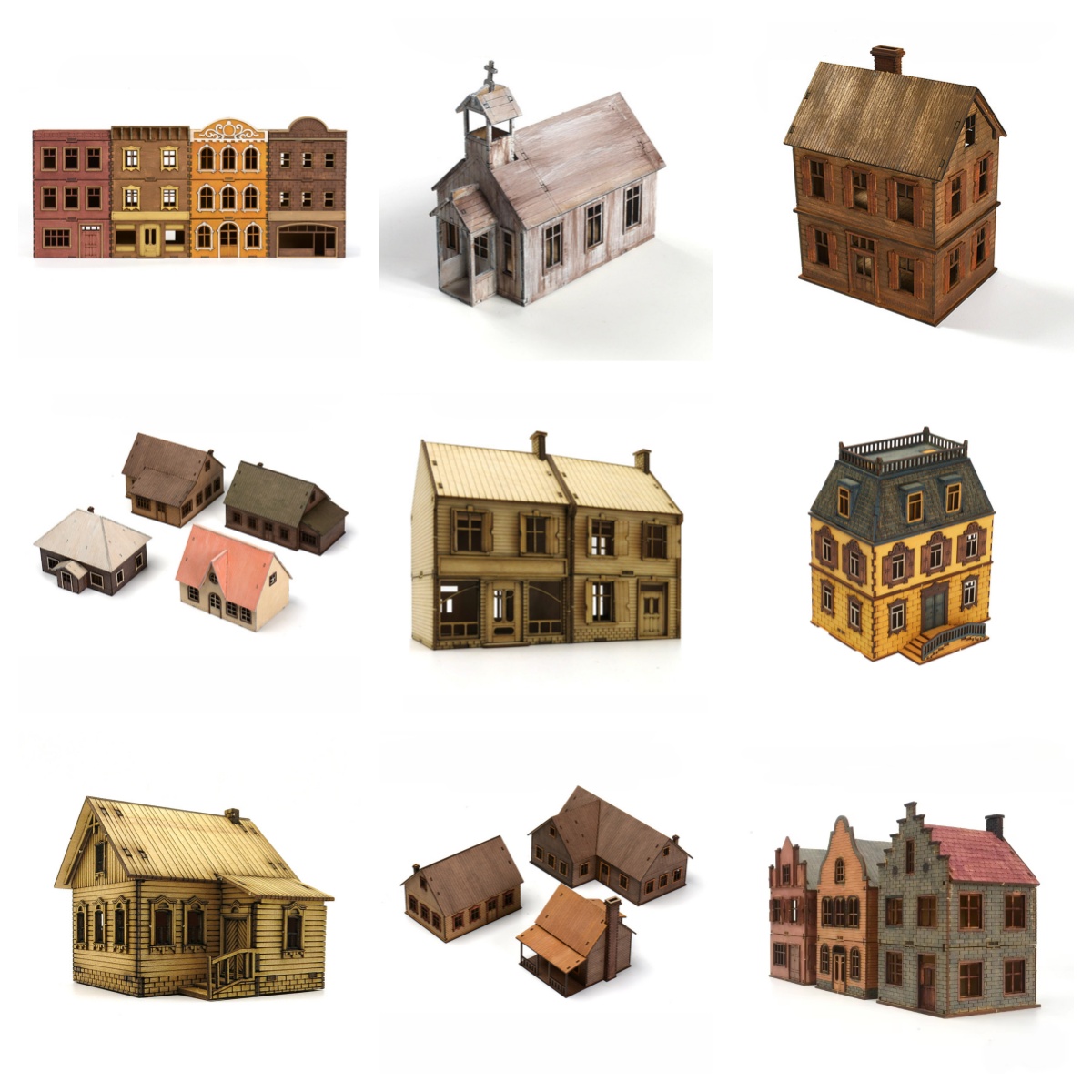 1/72 Wooden Assembly House Eur - огляд і ціна Model Kit Instructions