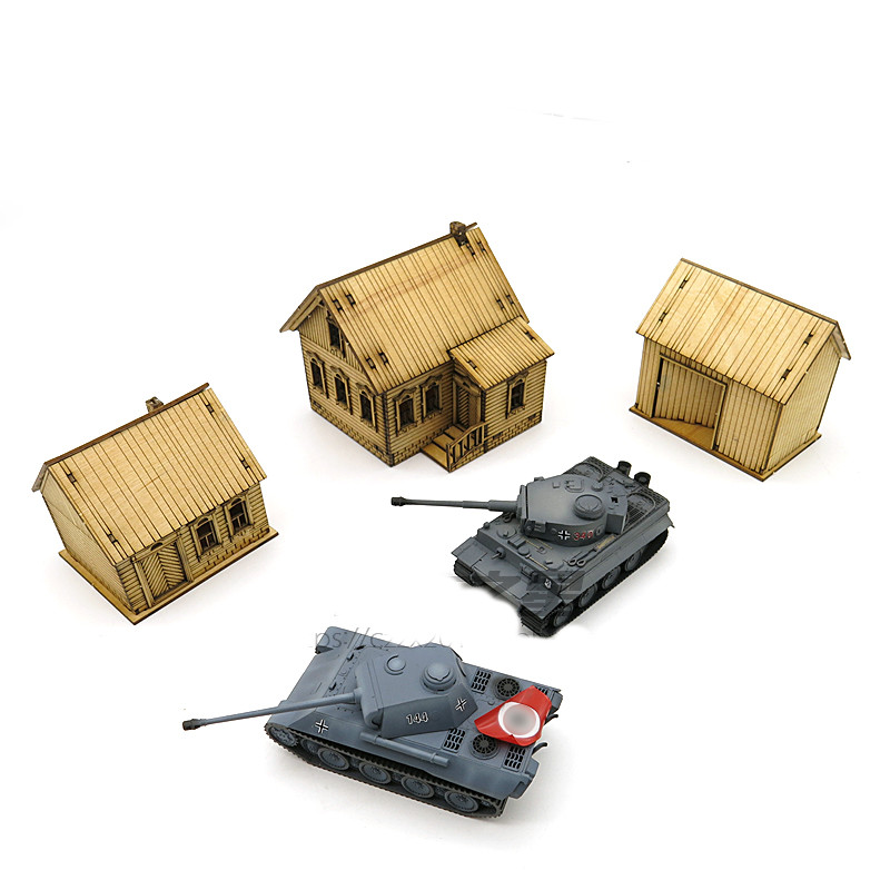 1/72 Wooden Assembly House Eur - огляд і ціна Model Kit Instructions