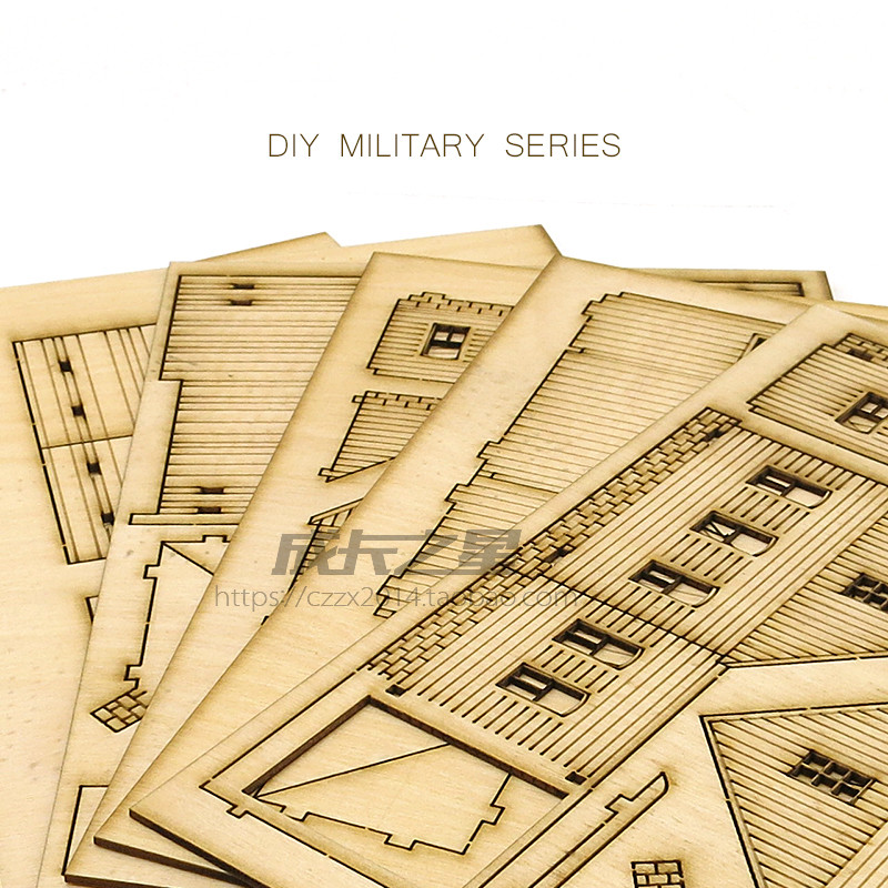 1/72 Wooden Assembly House Eur - огляд і ціна Model Kit Instructions